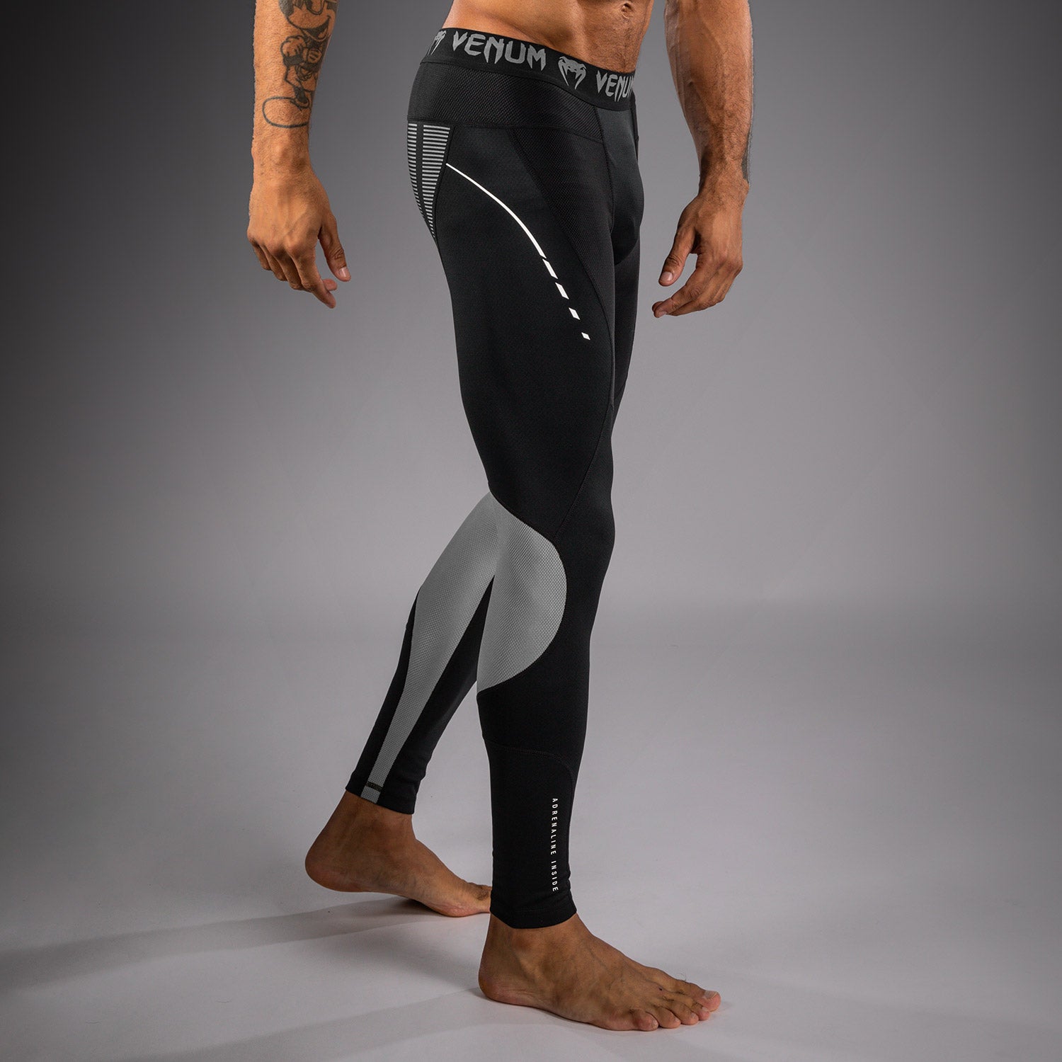 venum-adrenaline-spats-schwarz-silbergrau image 5