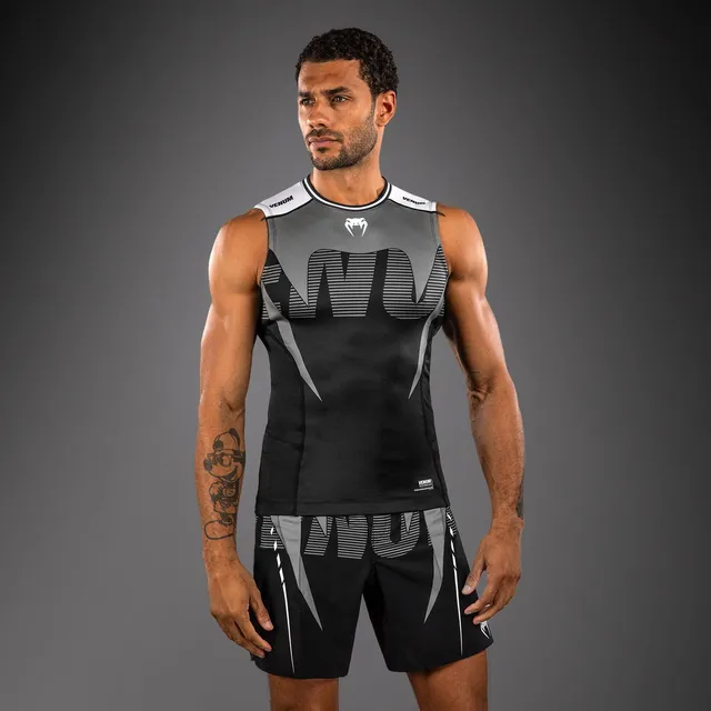 venum-adrenaline-rmelloses-rashguard-schwarz-silbergrau image 1