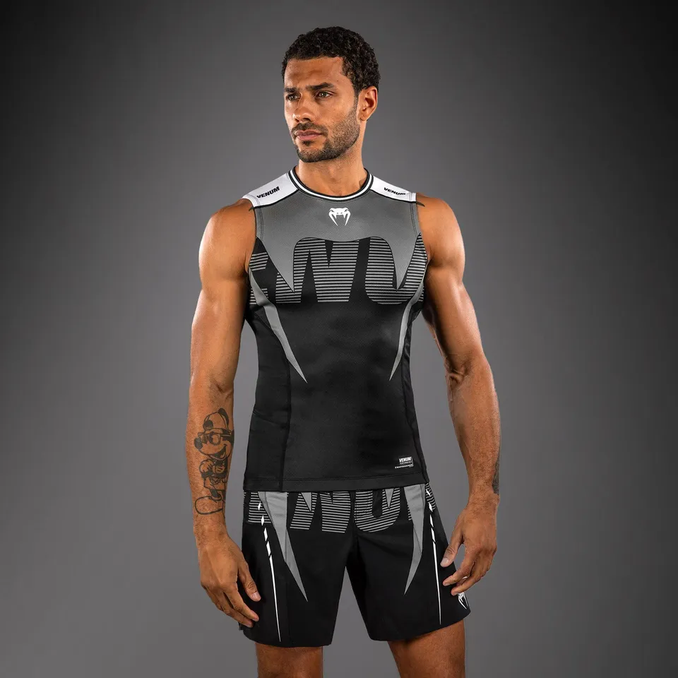 venum-adrenaline-rmelloses-rashguard-schwarz-silbergrau image 1