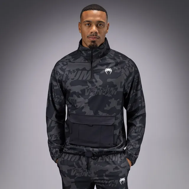 venum-trooper-herren-trainingsanzug-jacke-schwarz-dunkelgrau image 1