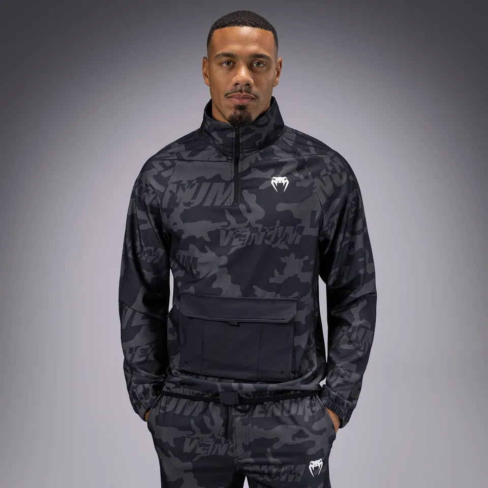 venum-trooper-herren-trainingsanzug-jacke-schwarz-dunkelgrau image 1