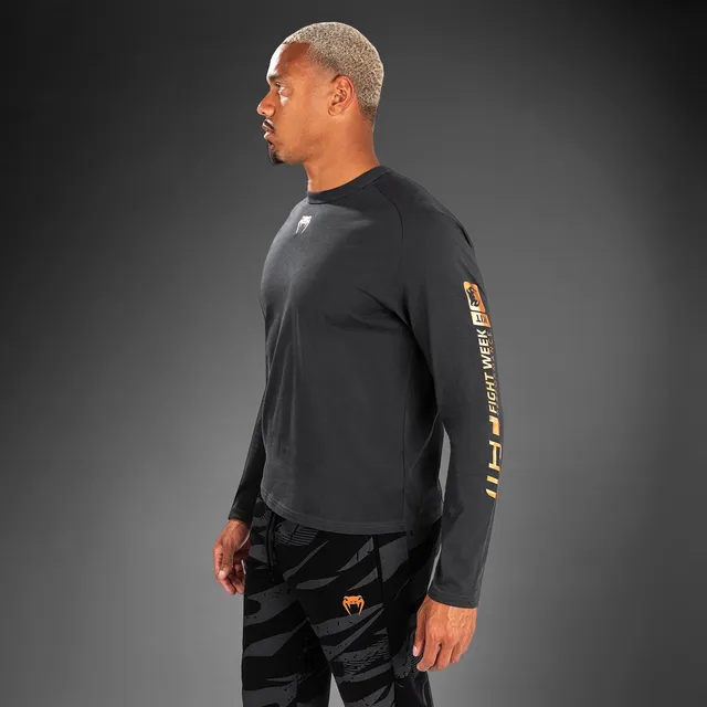 ufc-adrenaline-by-venum-fight-week-langarm-t-shirt-herren-charcoal-grey image 1