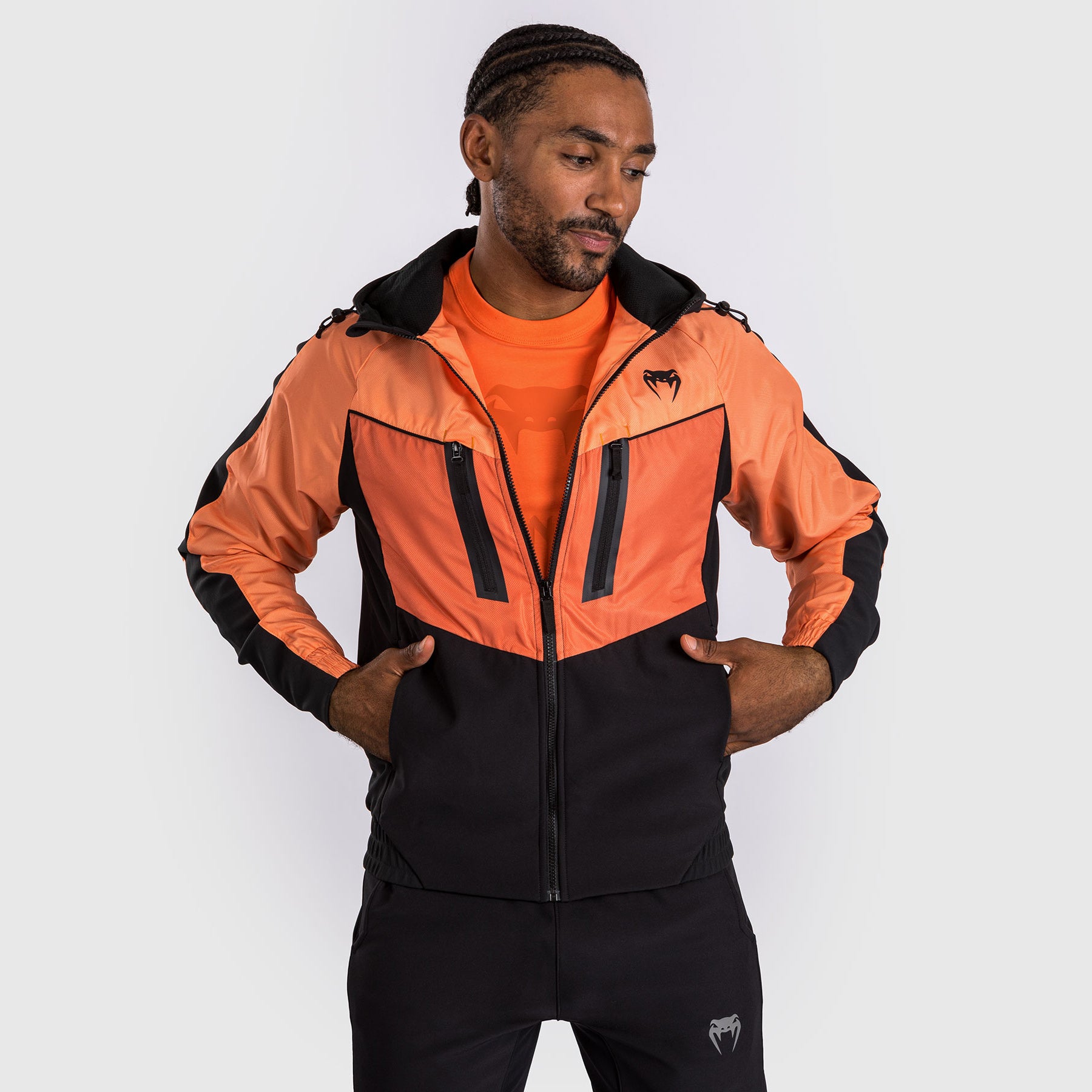 venum-laser-3-0-trainingsjacke-schwarz-orange-f-r-herren image 1