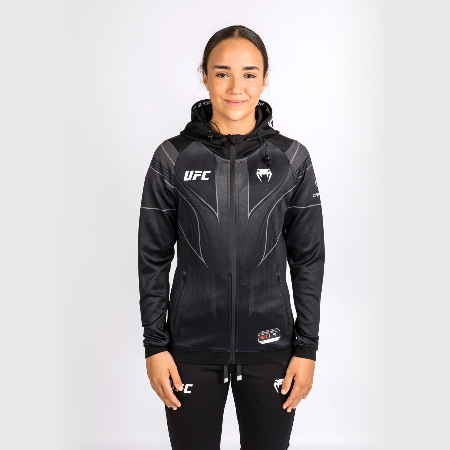 venum-ufc-authentic-fight-night-2-0-walkout-hoodie-damen-schwarz image 3