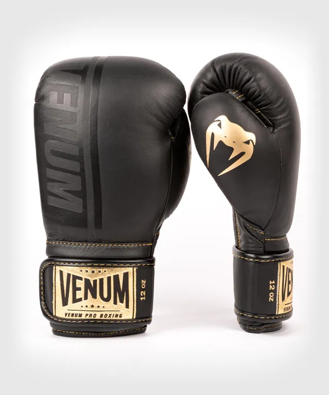 venum-shield-professionelle-boxhandschuhe-mit-klettverschluss-schwarz-schwarz-go image 1