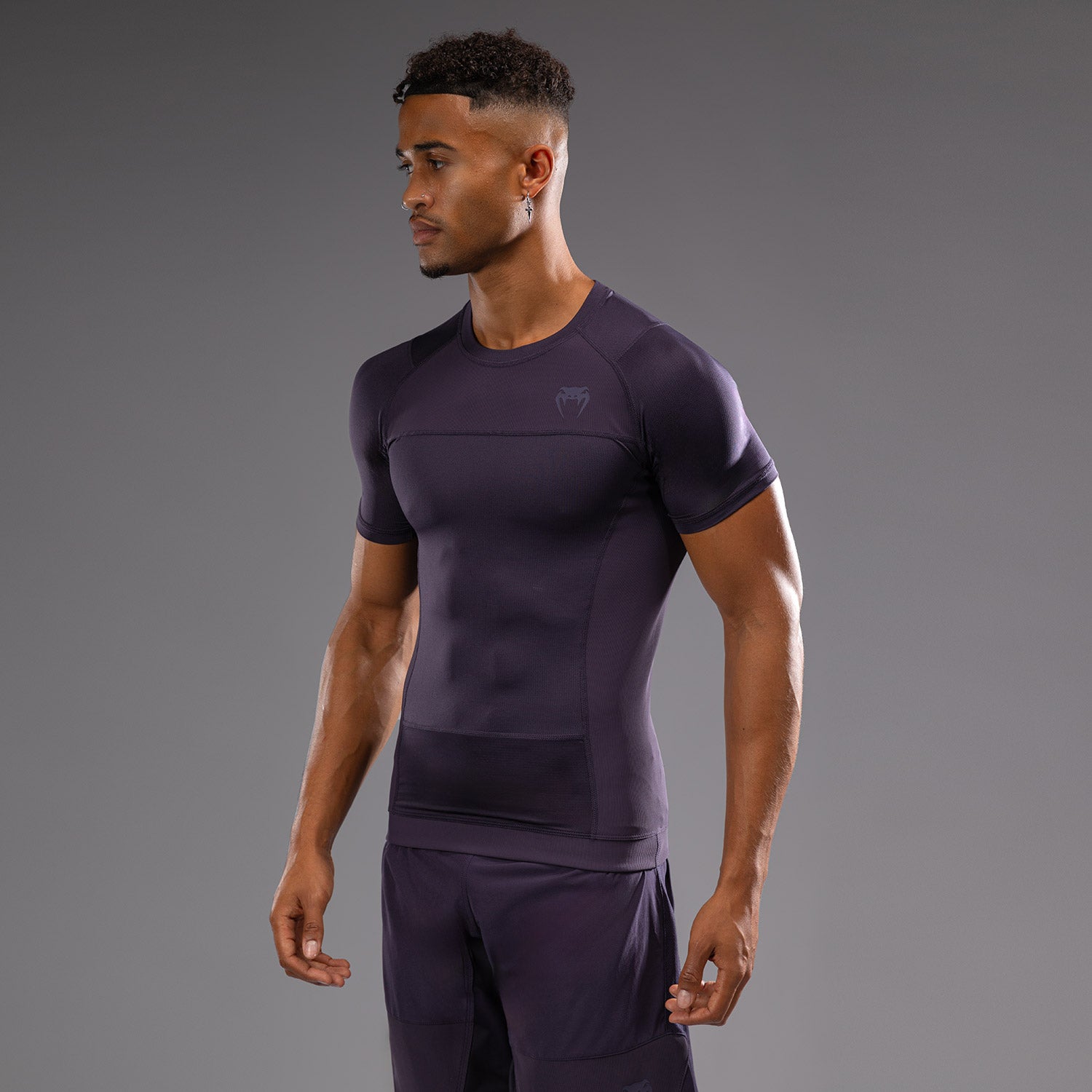 venum-g-fit-air-herren-kurzarm-rashguard-tiefpurpur image 2