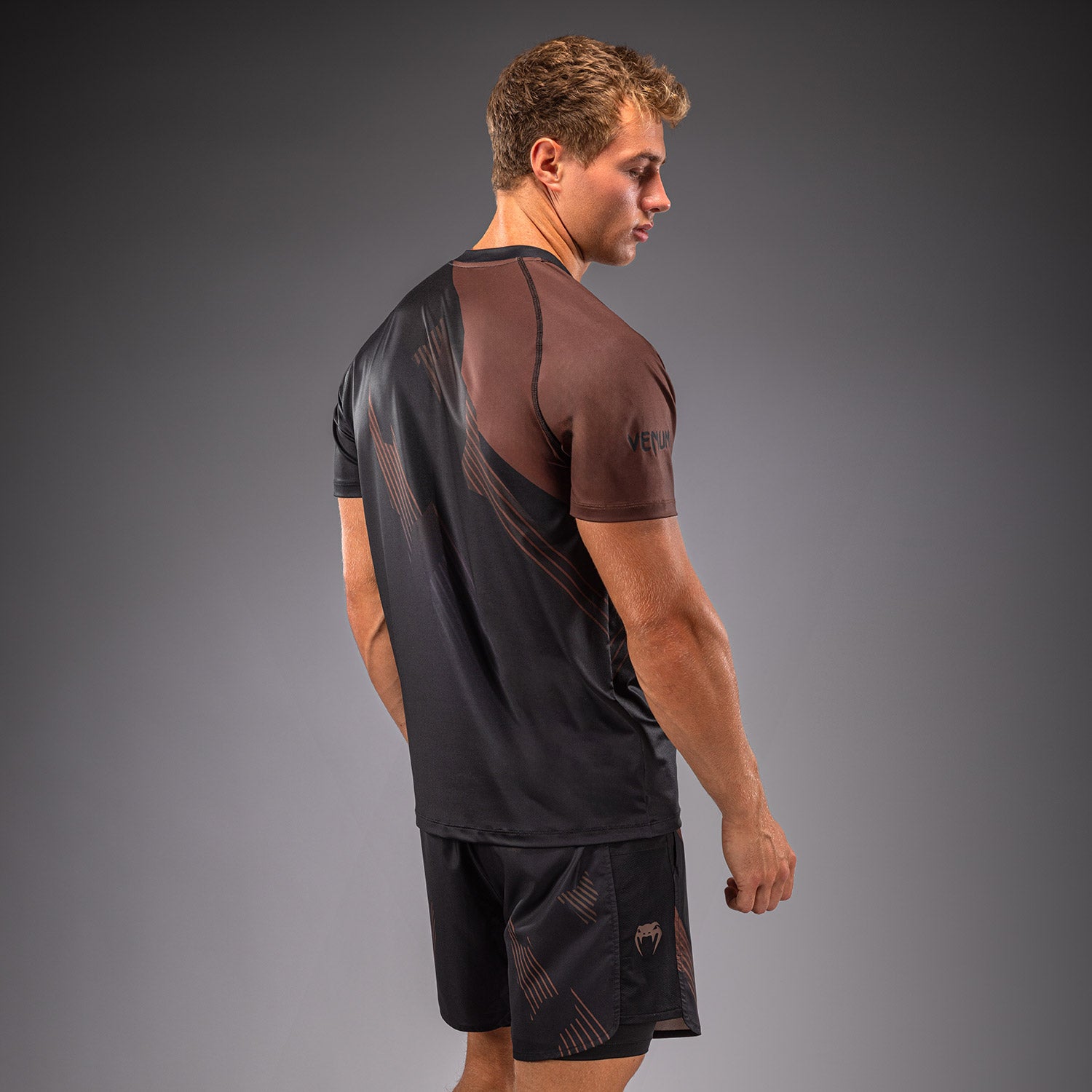 venum-no-gi-6-0-dry-tech-t-shirt-schwarz-braun image 4
