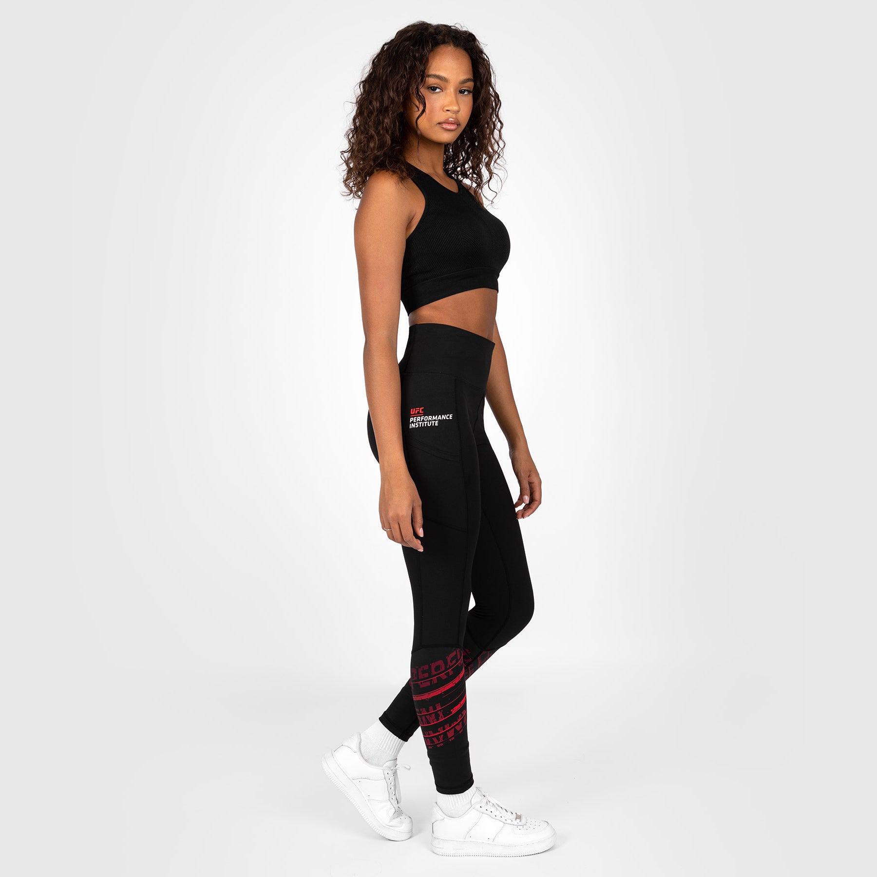 ufc-venum-performance-institute-2-0-performance-tight-damen-schwarz-rot image 1
