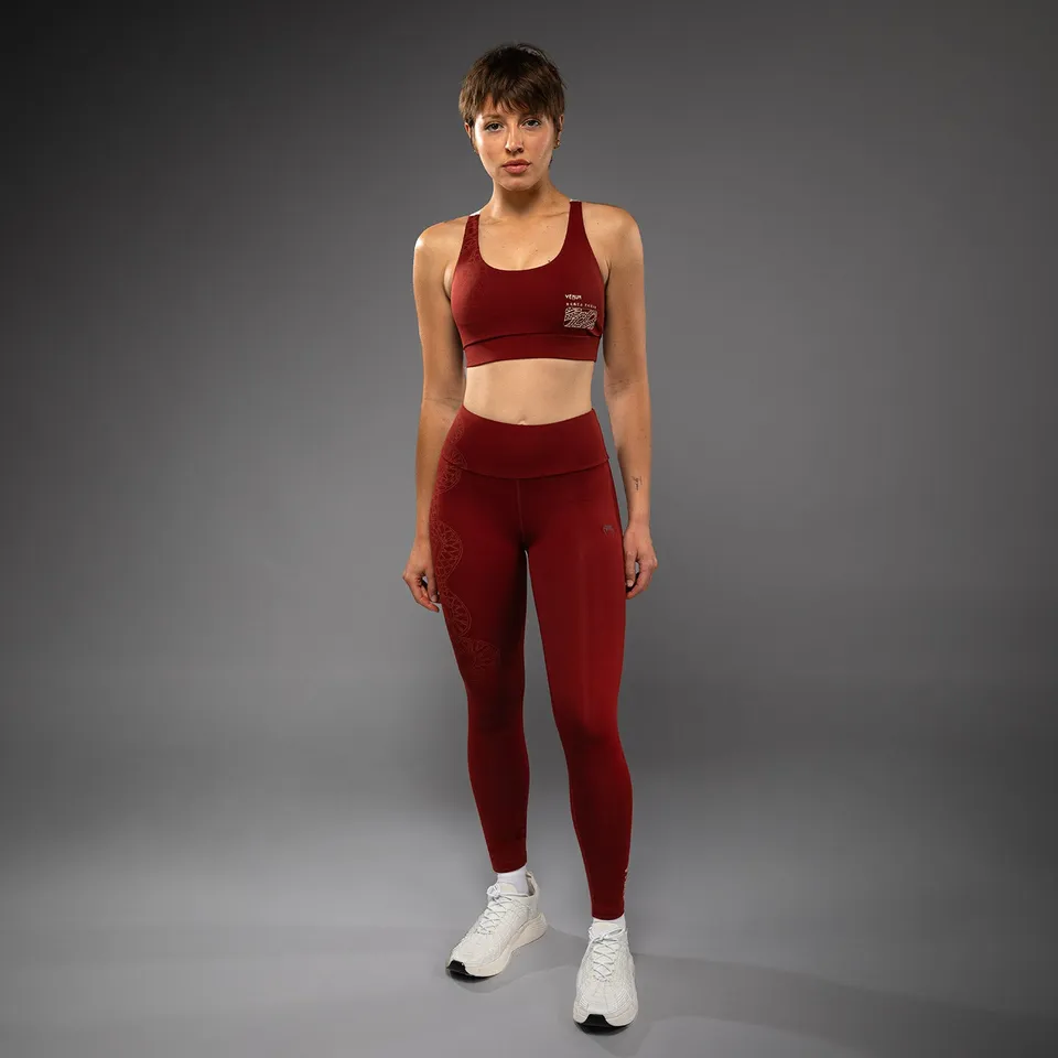 venum-serpenti-damen-leggings-burgunder-elfenbein image 1