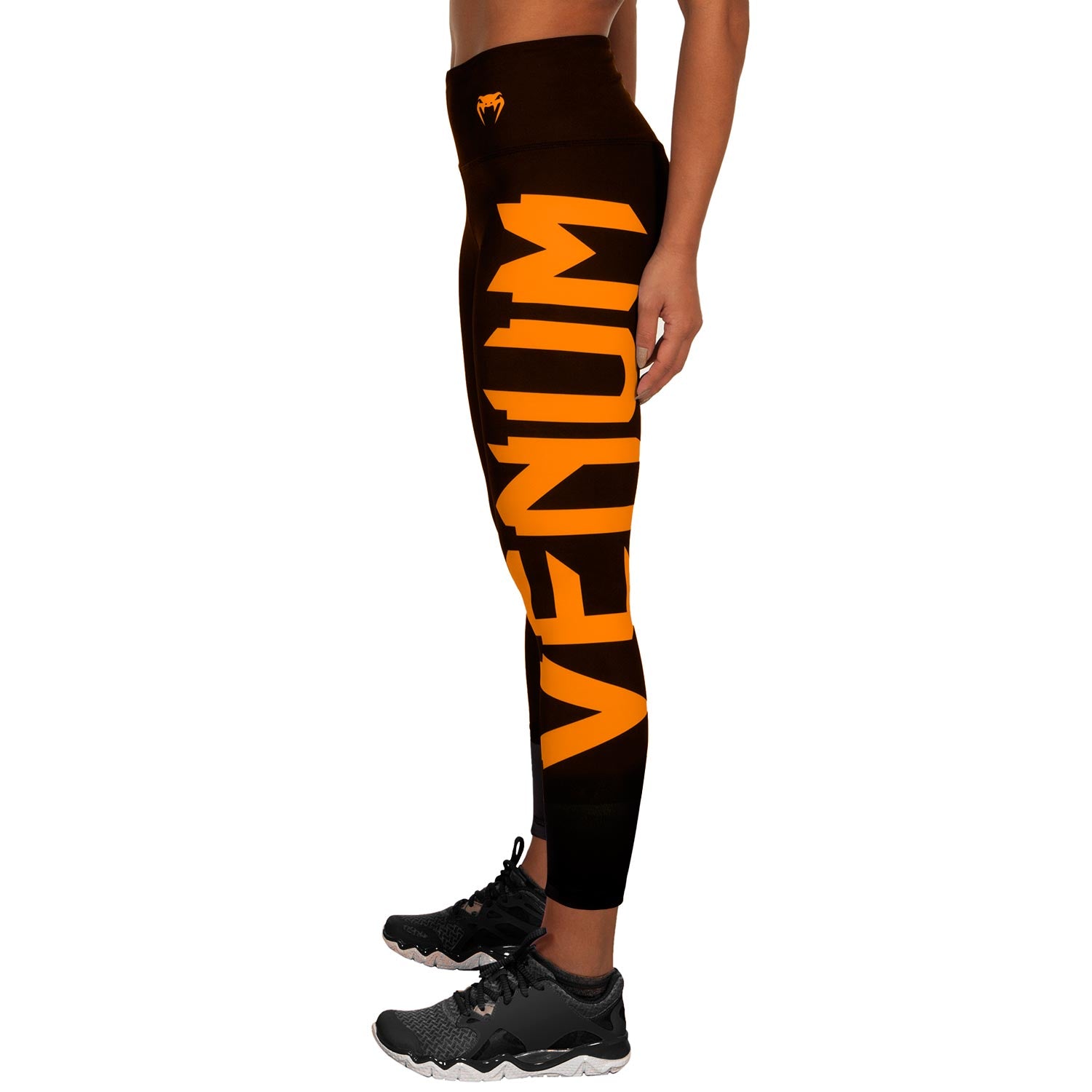 venum-giant-leggings-damen-schwarz-koralle image 3