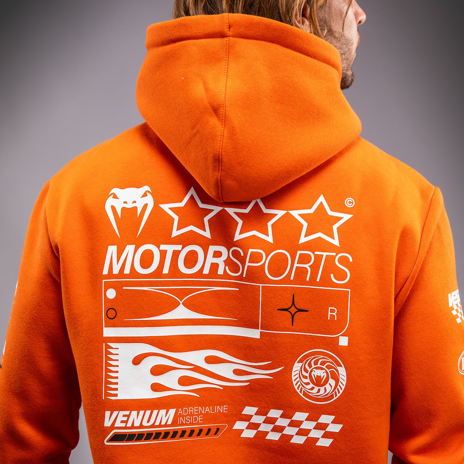venum-motorsport-hoodie-tangerine-orange-herren image 8