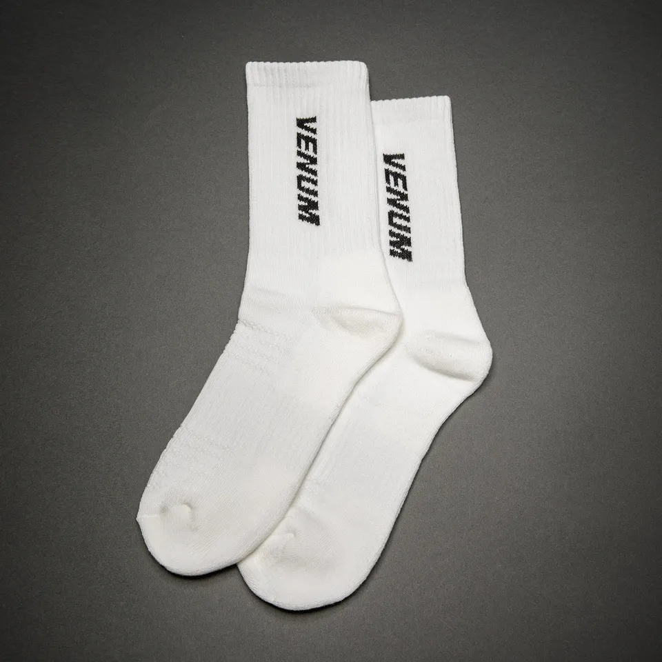 venum-essential-crew-socken-3er-pack-wei-schwarz image 1