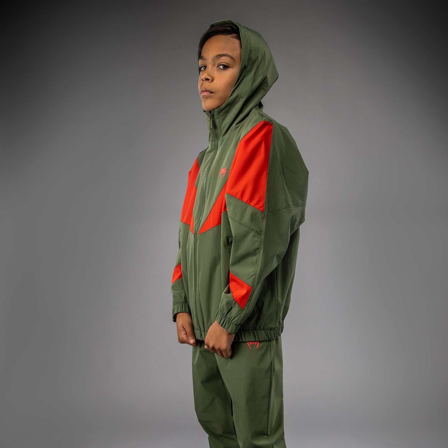 venum-vectra-kinder-trainingsjacke-armeegr-n-orange image 2