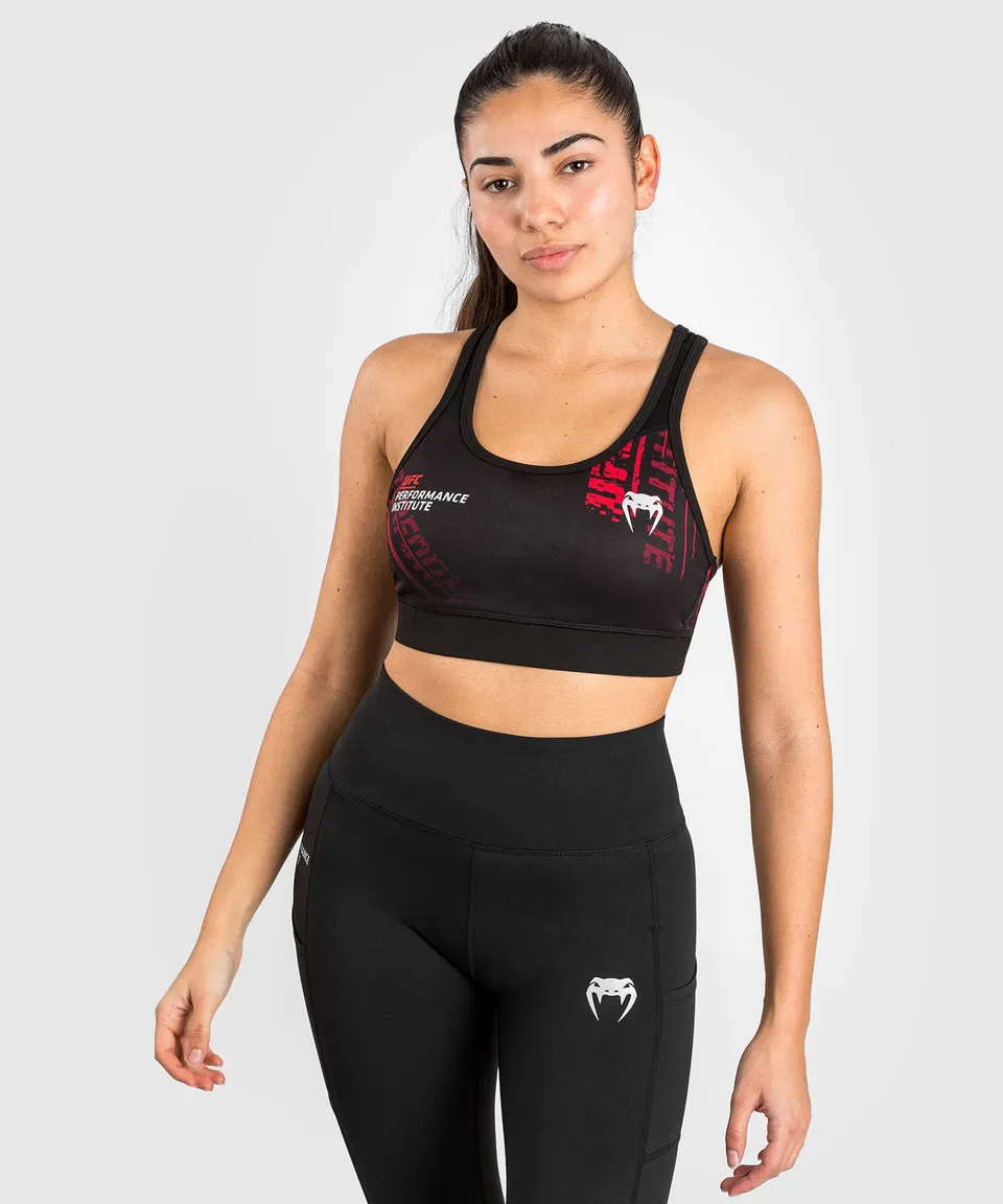 venum-ufc-performance-institute-2-0-sport-bh-damen-schwarz-rot image 1