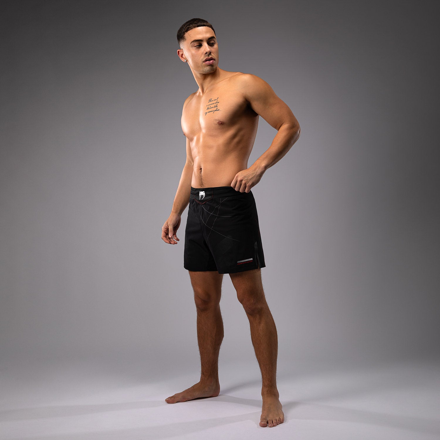 venum-tactical-xt-fightshorts-herren-schwarz-feuerrot-lang-geschnitten image 3