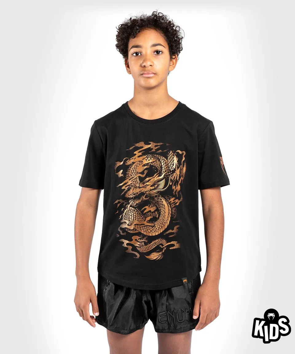 venum-dragon-s-flight-kinder-t-shirt-schwarz-bronze image 1