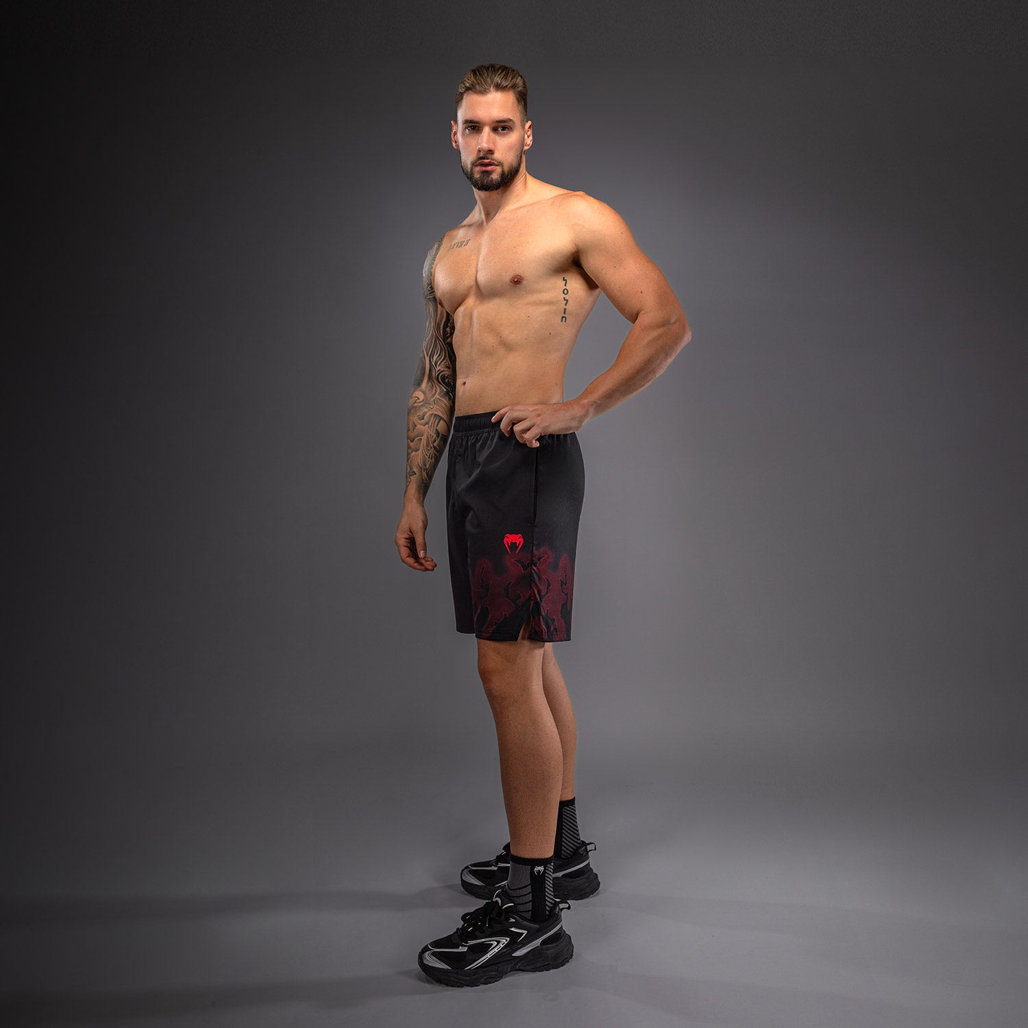venum-spectre-trainingsshorts-herren-schwarz-rot image 2