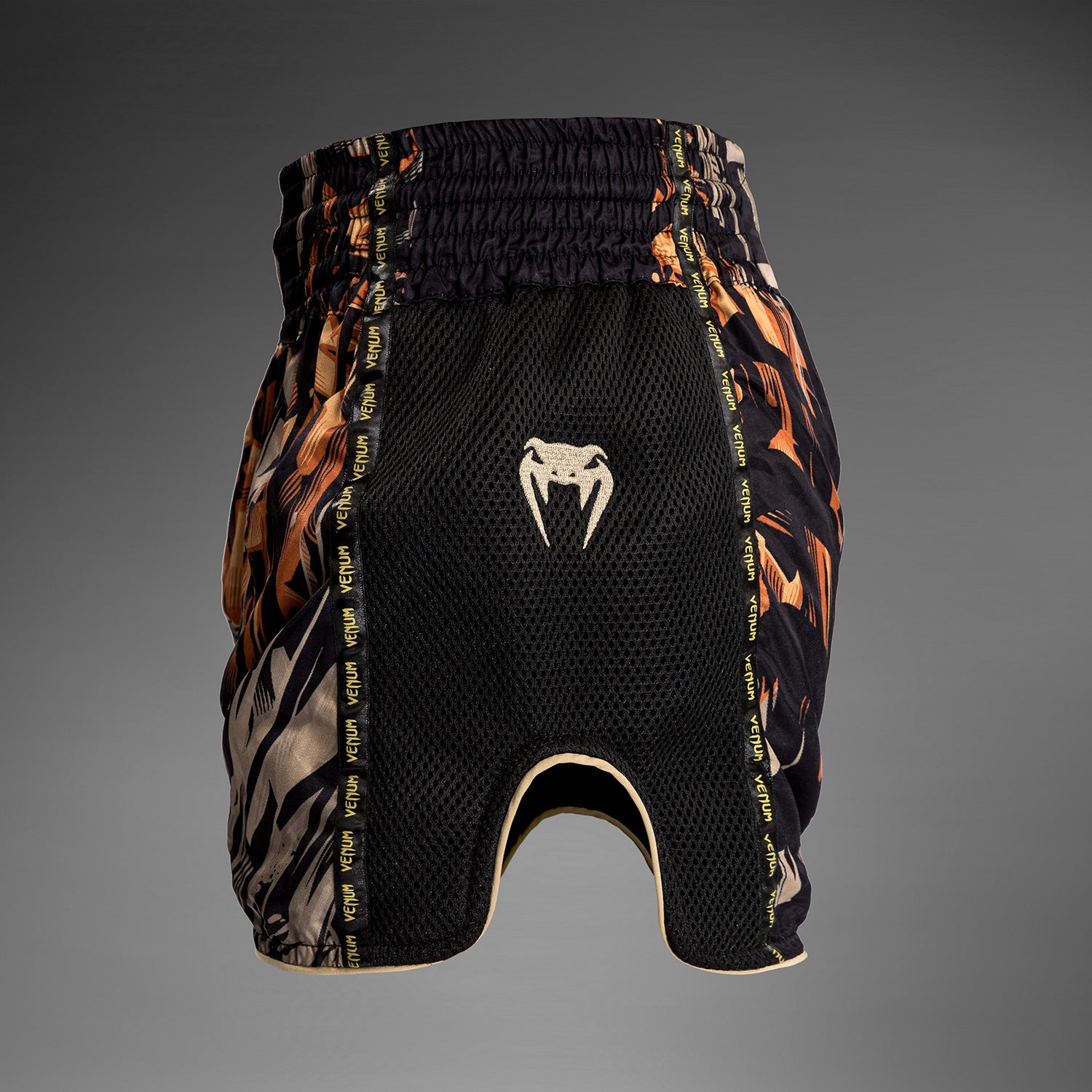 venum-tiger-muay-thai-shorts-schwarz-neonorange image 2