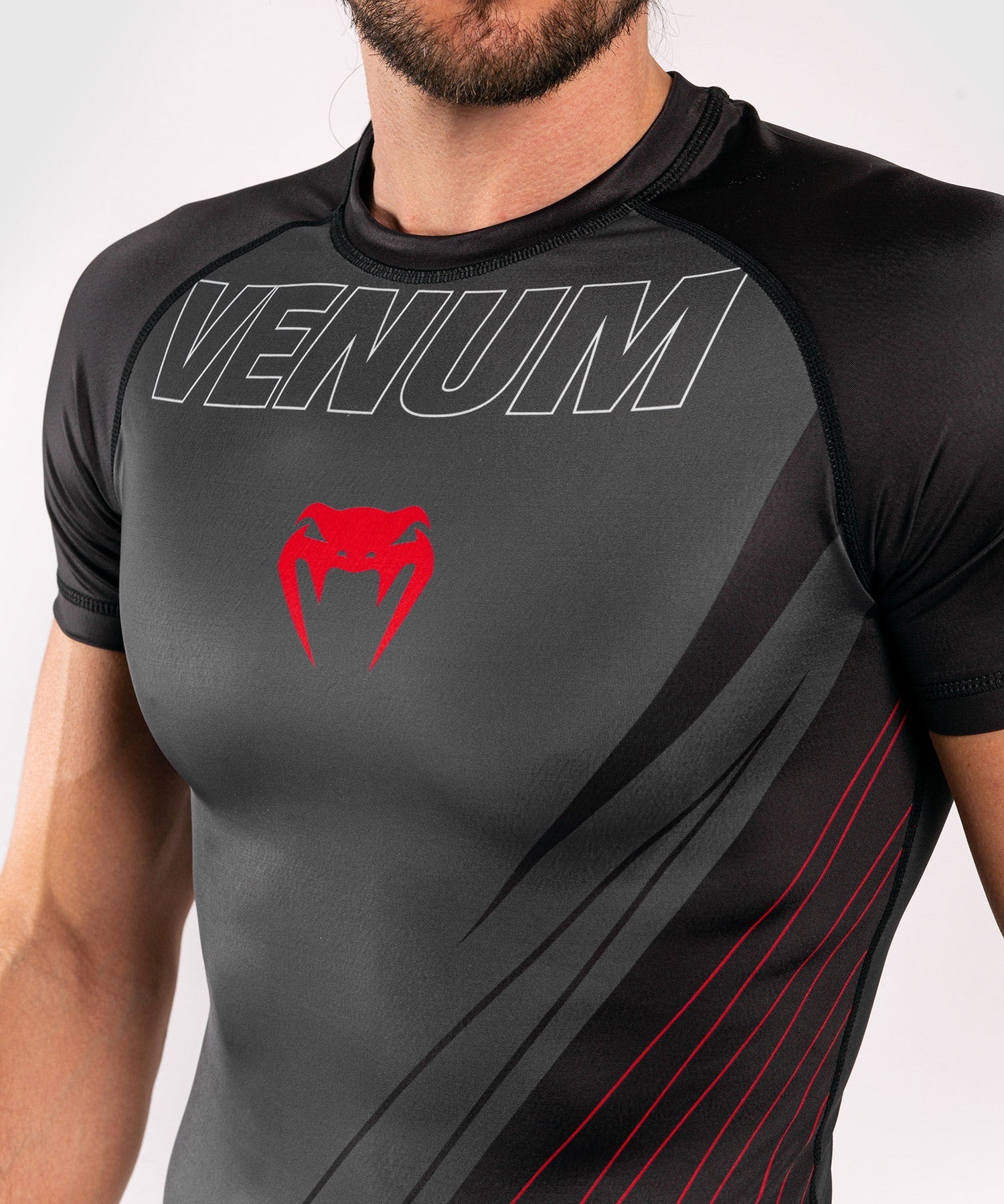 venum-contender-5-0-rashguard-kurzarm-herren-schwarz-rot image 6