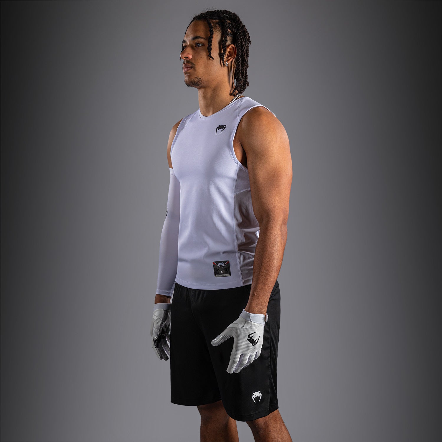 venum-elite-football-rmelloses-kompressionsshirt-wei image 3