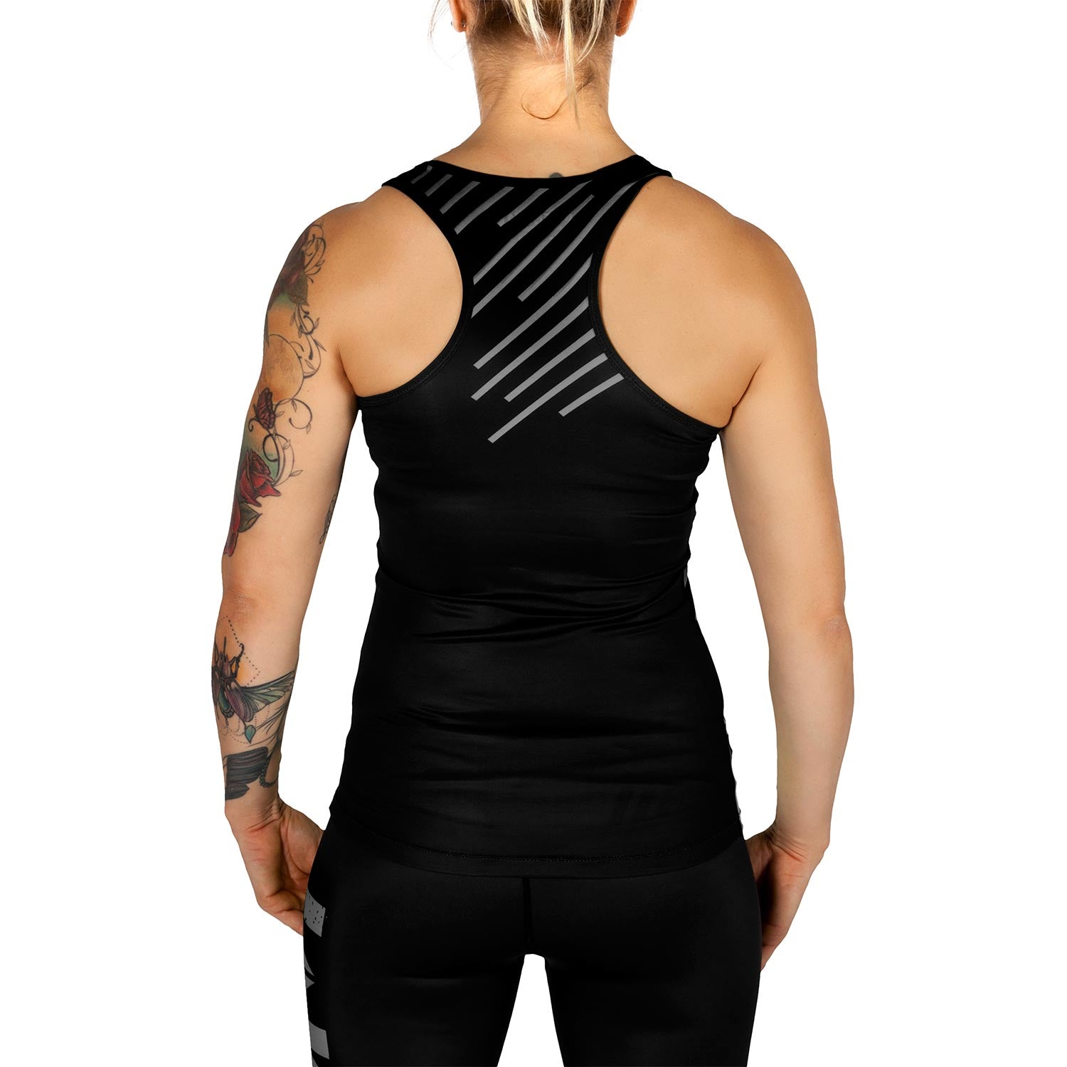 venum-power-tank-top-damen-grau-schwarz image 3