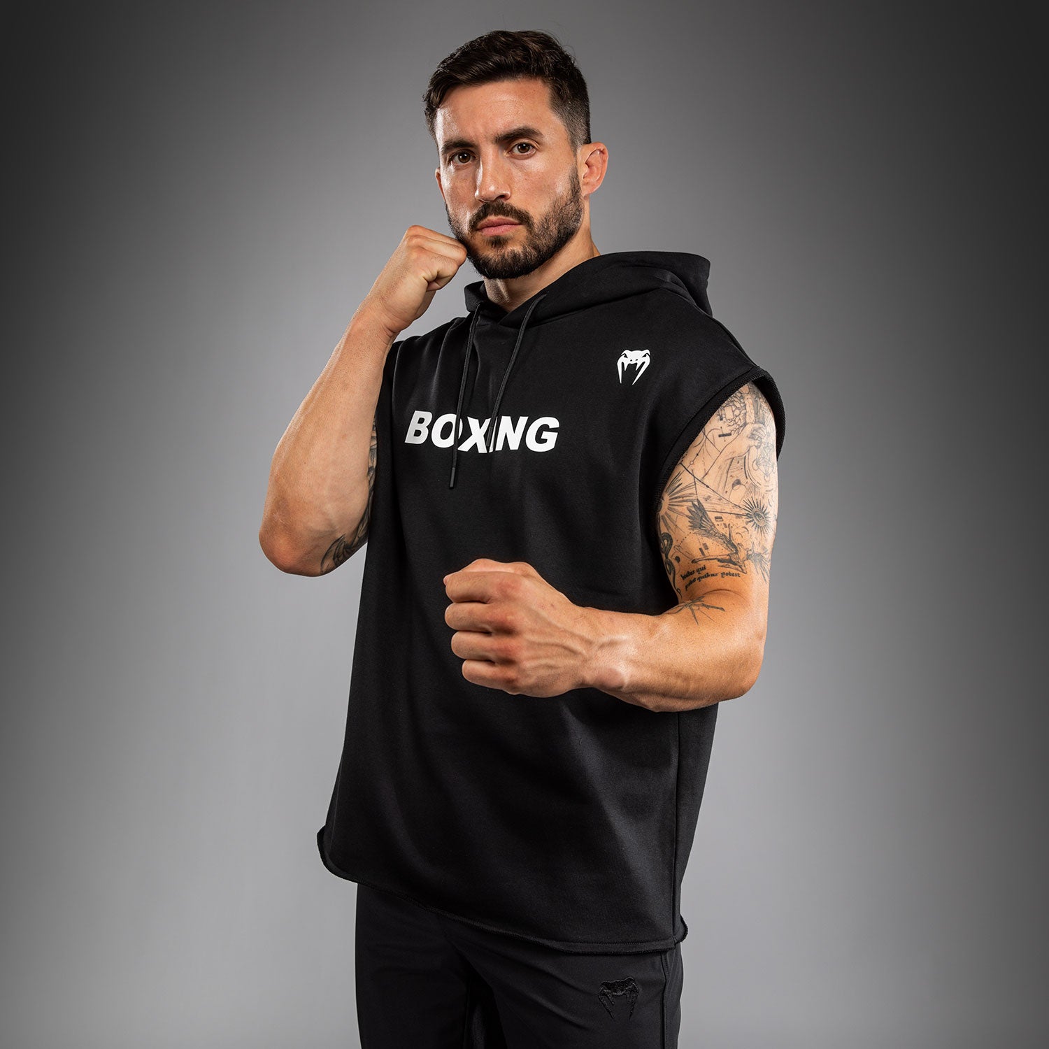 venum-boxing-vt-rmelloser-hoodie-herren-schwarz-wei image 3