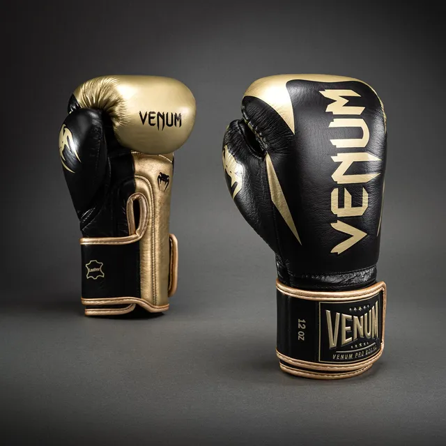 venum-hammer-pro-boxhandschuhe-mit-klettverschluss-schwarz-gold image 1