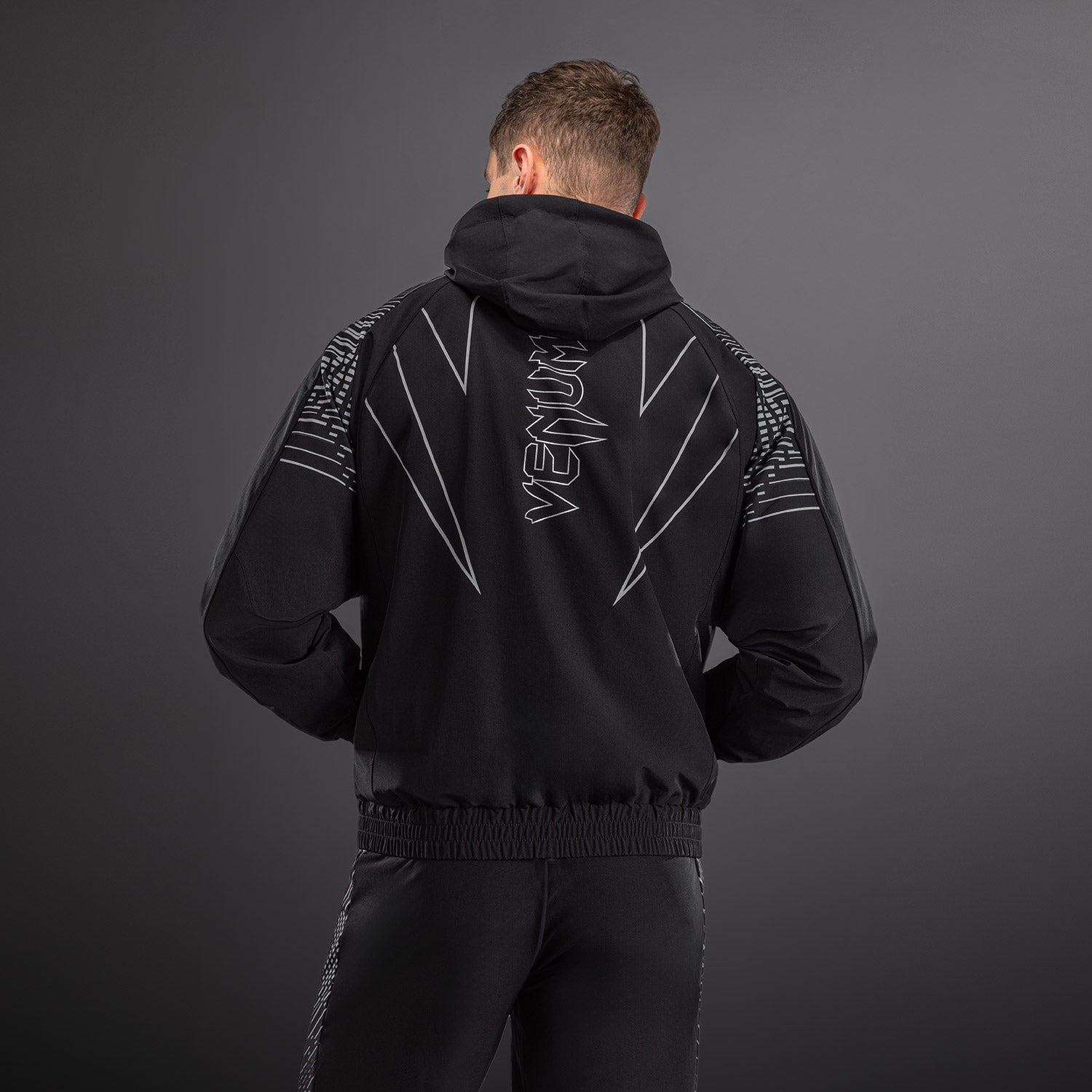 venum-midnight-fury-trainingsjacke-herren-mitternachtsblau-grau-silber image 2