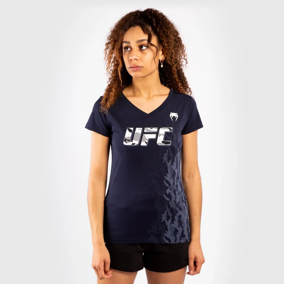 ufc-venum-authentic-fight-week-damen-t-shirt-marineblau-kurzarm image 1