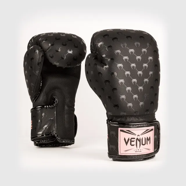 venum-impact-monogram-boxhandschuhe-schwarz-ros-gold image 1
