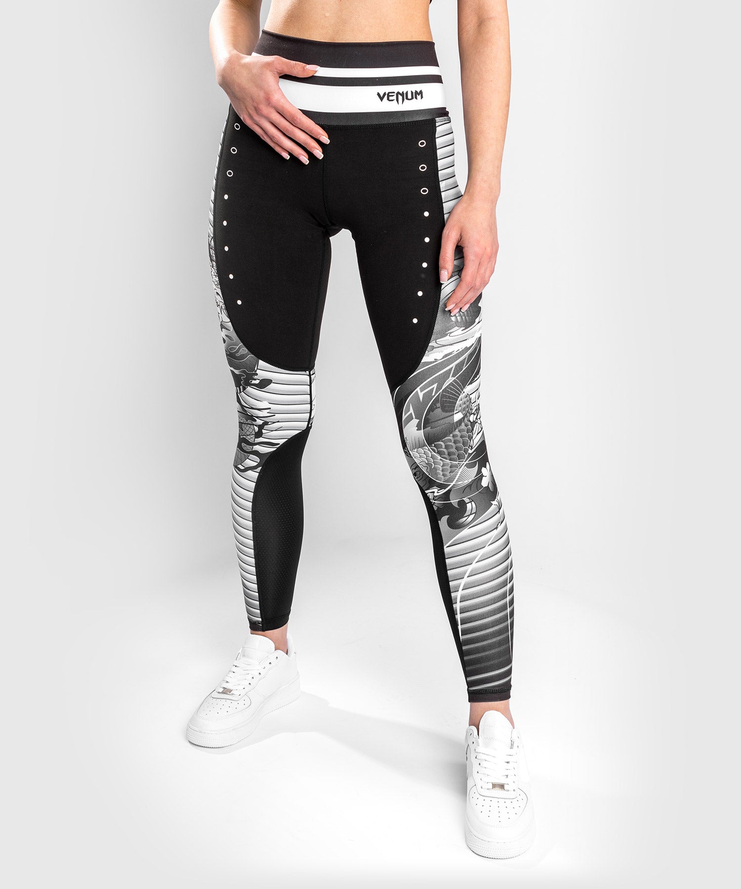 venum-ykz21-leggings-schwarz-wei image 2