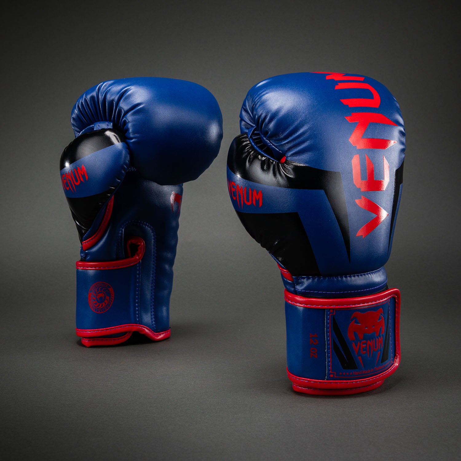 venum-elite-boxhandschuhe-dunkelblau-rot image 2