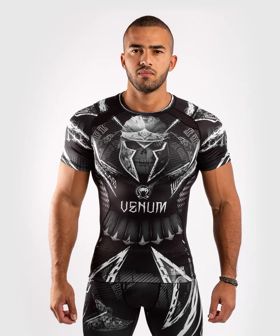 venum-gldtr-4-0-kurzarm-rashguard-wei-schwarz image 1