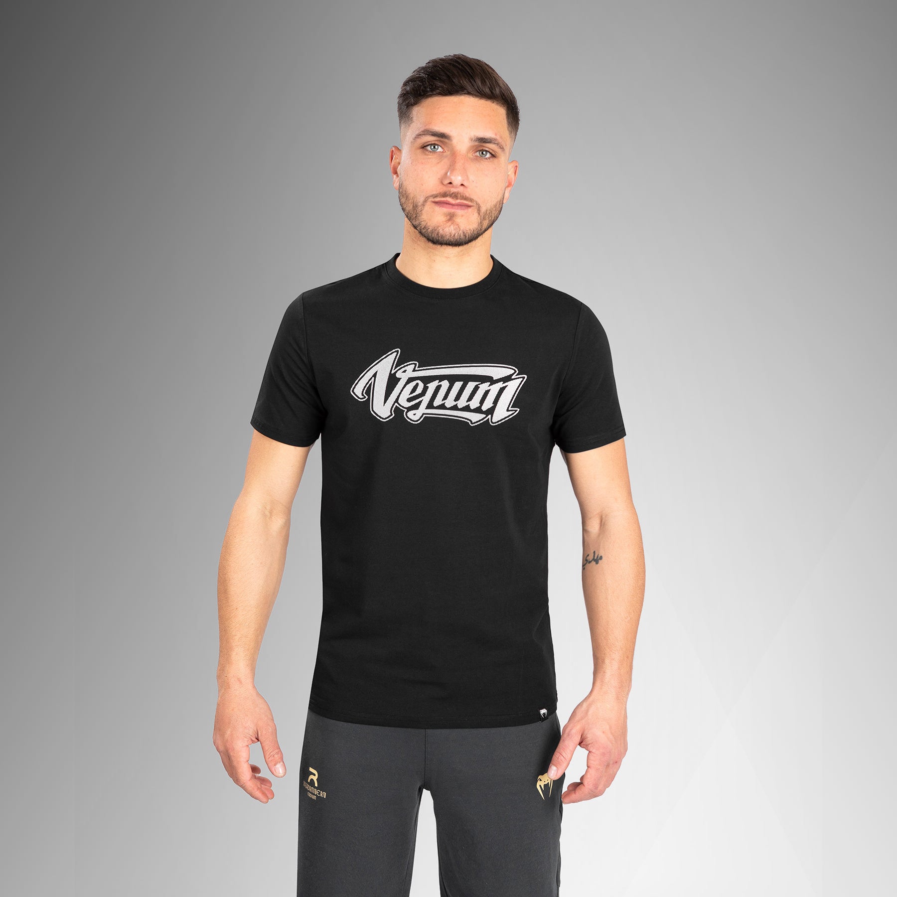 venum-absolute-2-0-t-shirt-angepasste-passform-schwarz-silber image 4