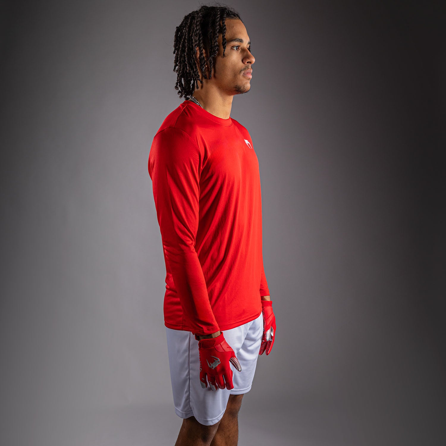 venum-lineup-performance-langarm-t-shirt-rot-wei image 2