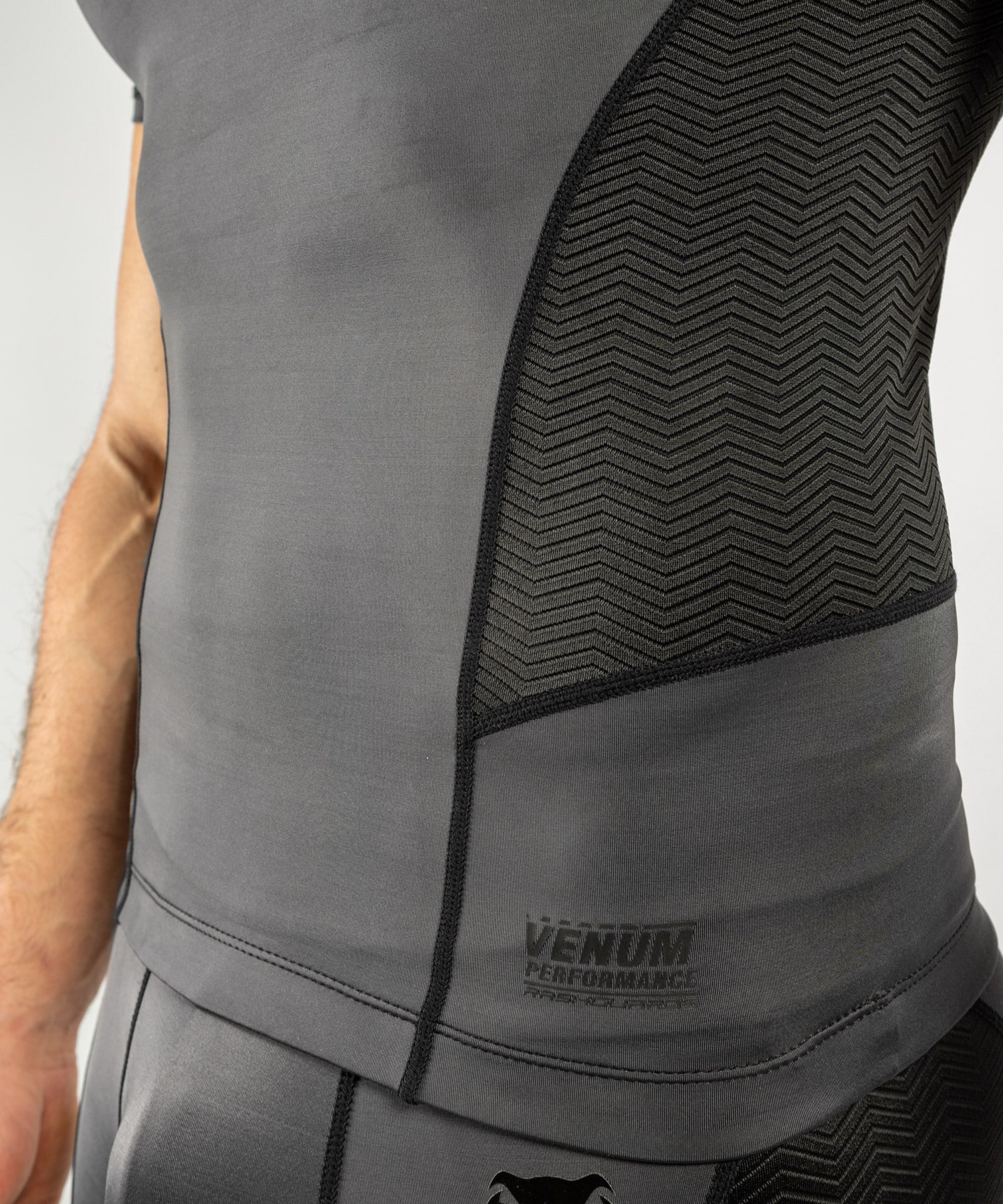 venum-g-fit-rashguard-kurzarm-grau-schwarz image 6