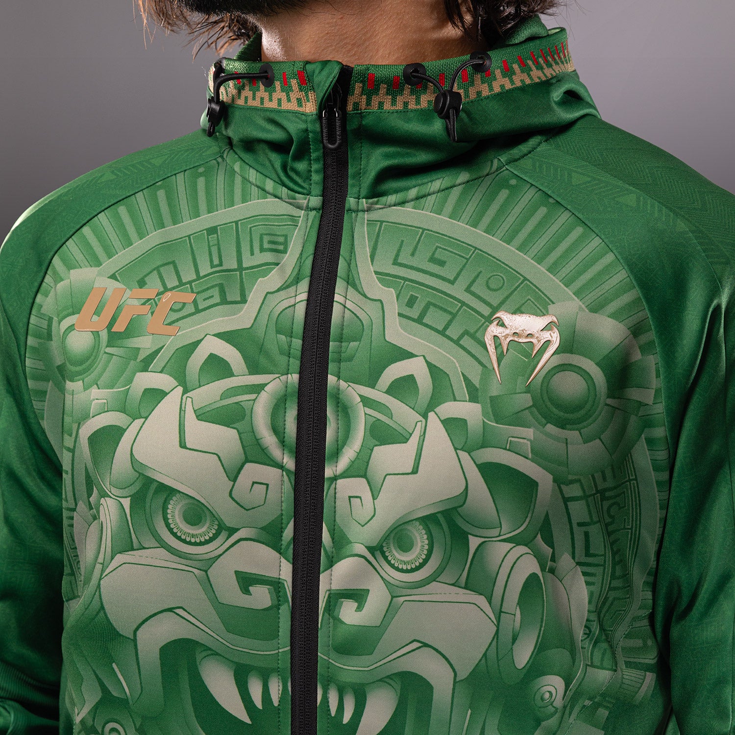 noche-ufc-2-0-by-venum-authentic-fight-night-walkout-hoodie-herren-gr-n image 4