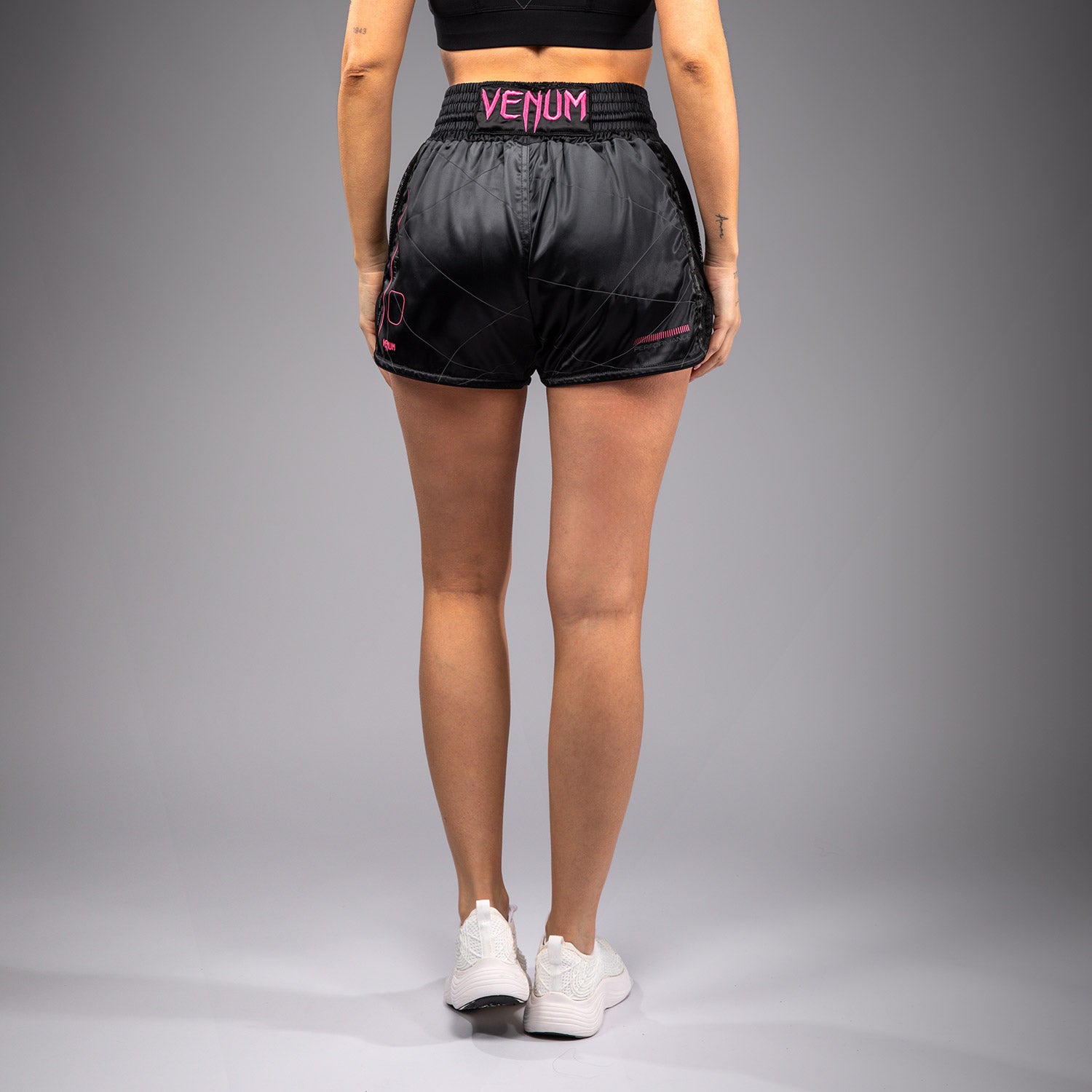 venum-tactical-xt-muay-thai-shorts-schwarz-sturmgrau-damen image 4