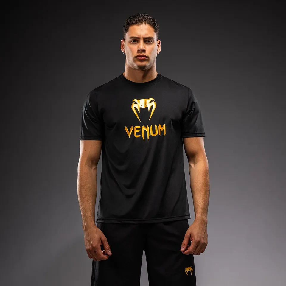 venum-classic-dry-tech-t-shirt-schwarz-gold-f-r-herren image 1