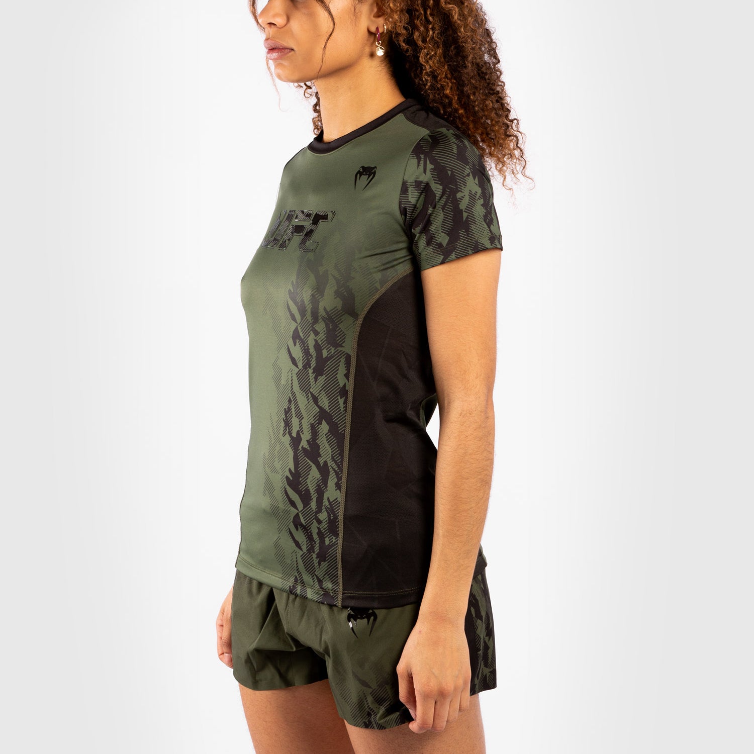 venum-ufc-authentic-fight-week-damen-performance-t-shirt-kurzarm-khaki image 2