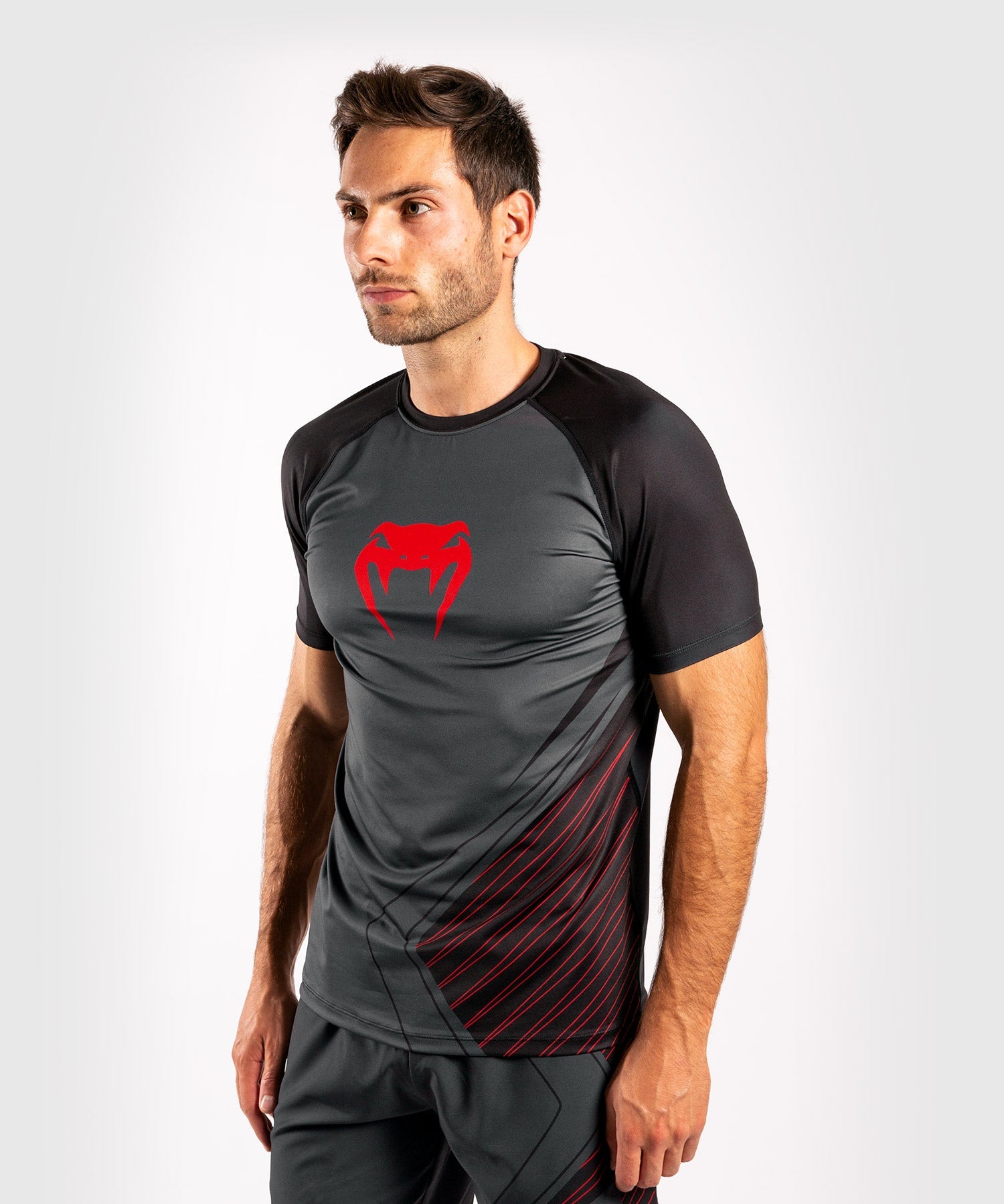 venum-contender-5-0-dry-tech-t-shirt-herren-schwarz-rot image 2