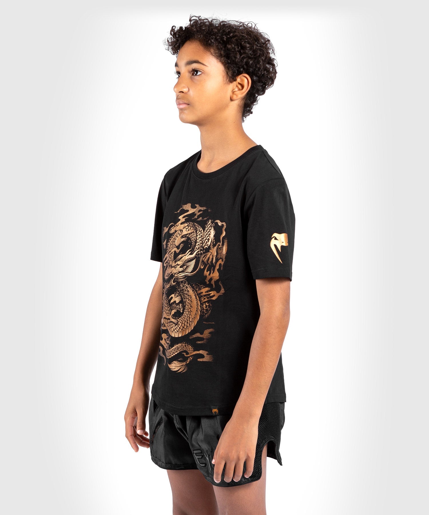 venum-dragon-s-flight-kinder-t-shirt-schwarz-bronze image 3