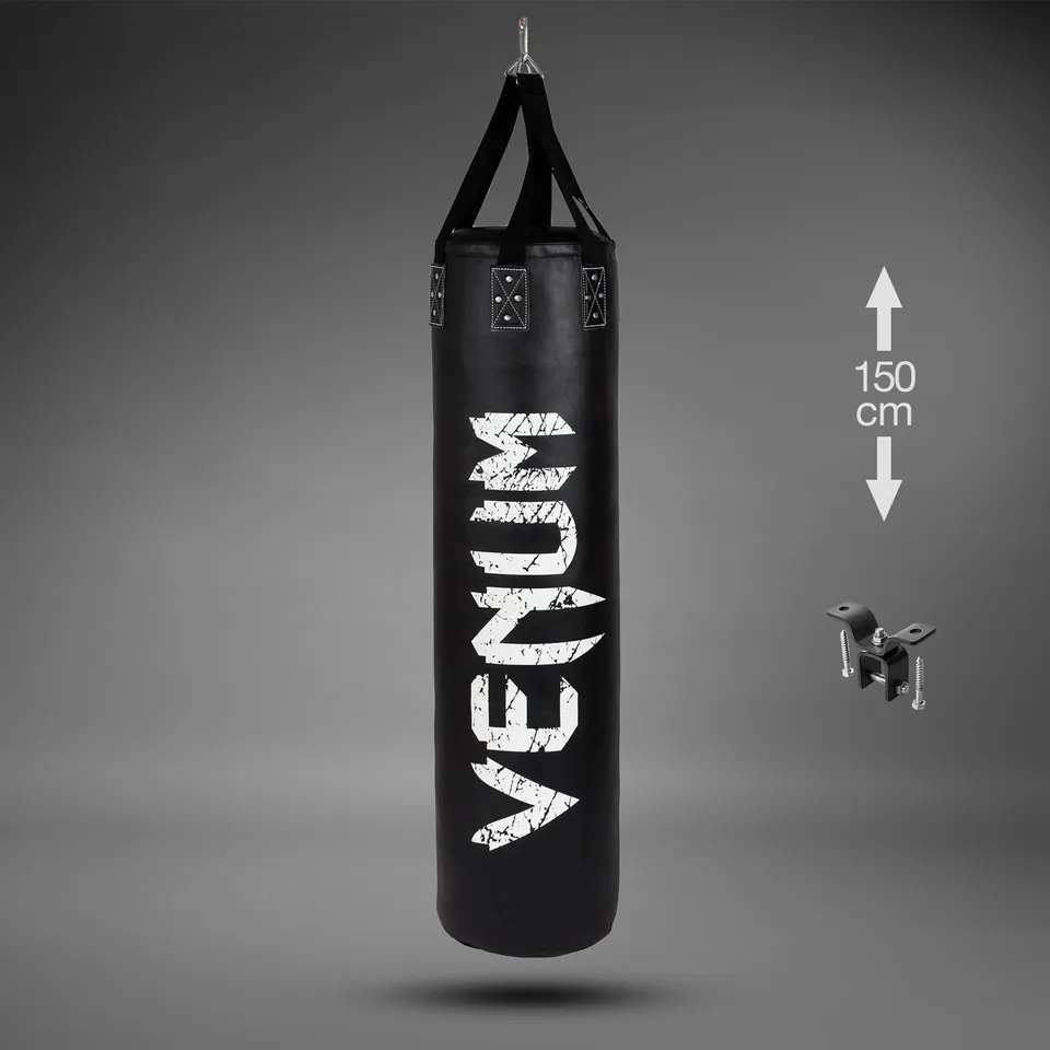 venum-challenger-boxsack-gef-llt-150-cm-schwarz-wei-inkl-deckenhaken image 1