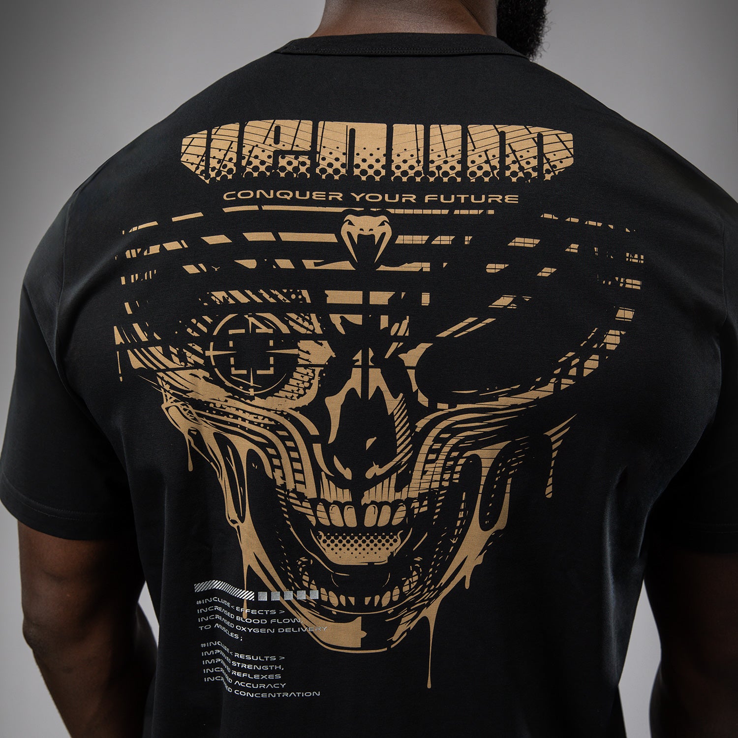 venum-invader-herren-t-shirt-schwarz-sand image 5