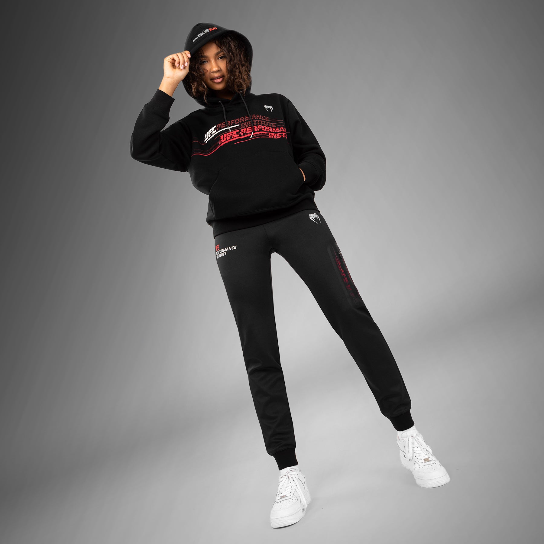 venum-ufc-performance-institute-2-0-hoodie-damen-schwarz-rot image 5