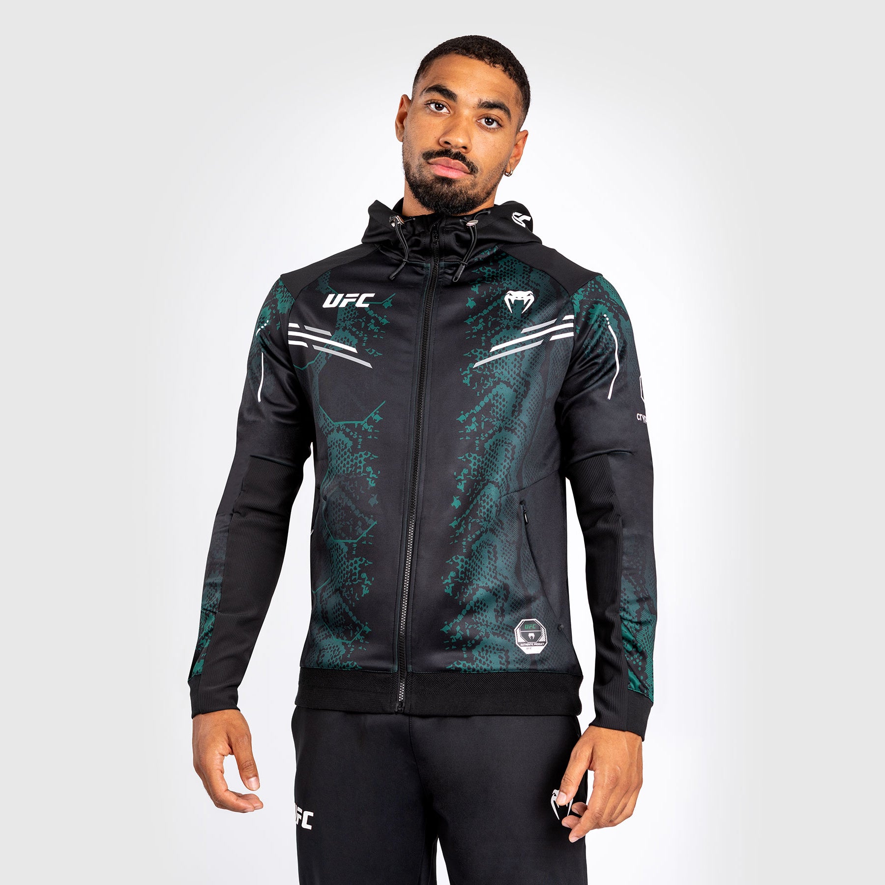 ufc-adrenaline-by-venum-authentic-fight-night-walkout-hoodie-herren-emerald-edit image 1