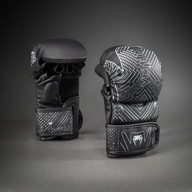 venum-midnight-fury-sparring-handschuhe-schwarz-grau-silber image 1