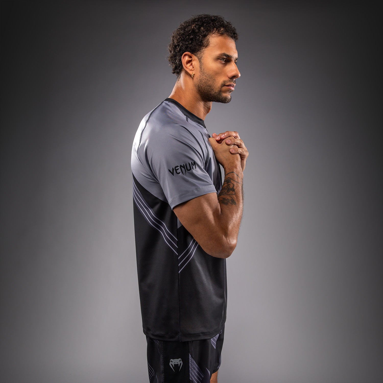 venum-no-gi-6-0-dry-tech-t-shirt-schwarz-grau image 4