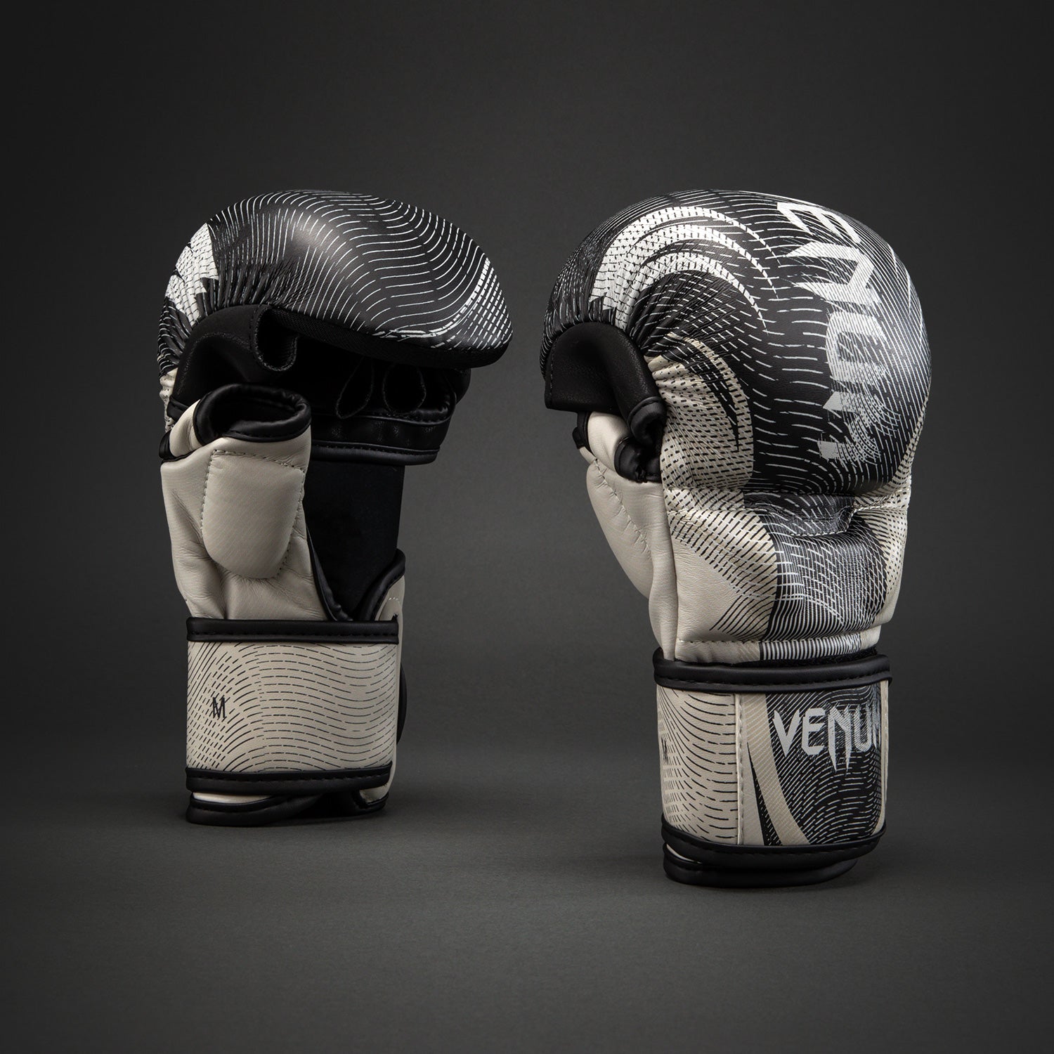 venum-galactic-3-0-sparringhandschuhe-mma-off-white-schwarz image 2