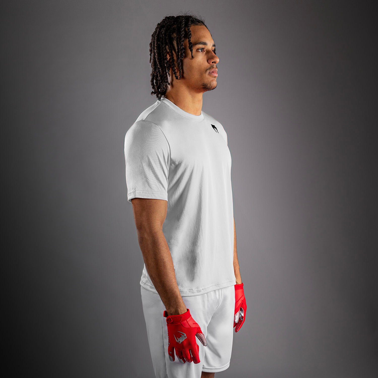 venum-lineup-performance-t-shirt-kurzarm-herren-wei-schwarz image 2